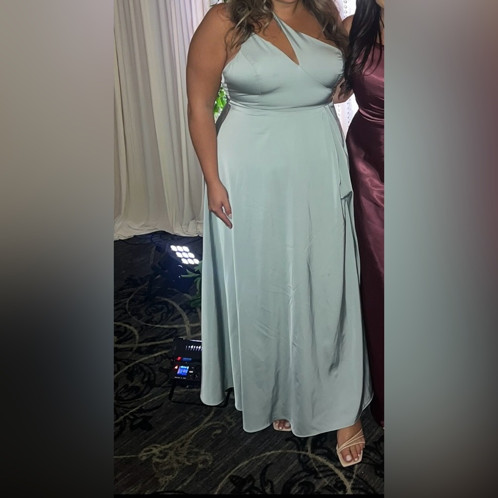Lulu's Light Blue A-Line dress